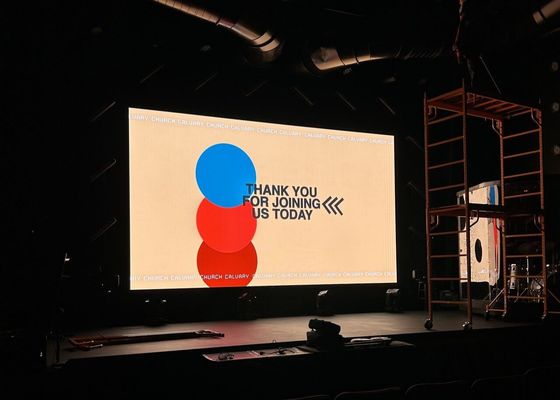 شاشة عرض فيديو LED داخلية P4 مقاس 4 مم SMD2121 وحدة 320x160 مم