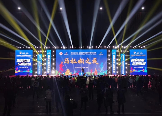 Full Color HD P6 الإعلانات الخارجية الشاشة LED كرة القدم الملعب محيط شاشة LED