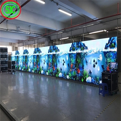 أفضل زاوية مشاهدة 2m-10m عرض LED داخلي ملون بالكامل للوستر الرقمي حجم خزانة 500 * 1000mm * 75mm