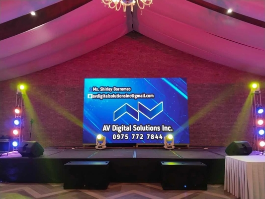 768 X768mm اللون الكامل RGB لوحة LED داخلية مع وحدات حجم 192mm x192mm حجرة الإعلانات
