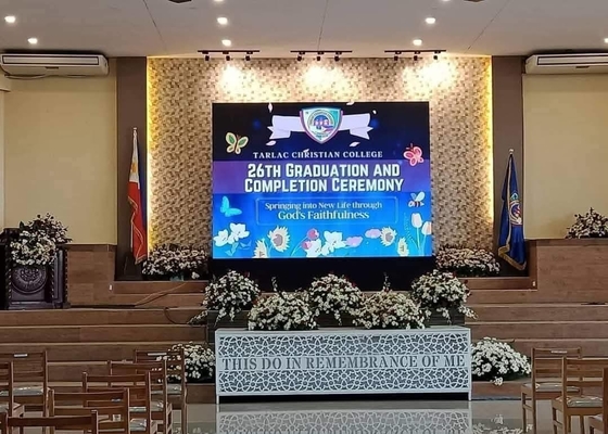 تثبيت ثابت صندوق حديدي LED جدار الفيديو HD P2.5 داخلي شاشة عرض LED SMD