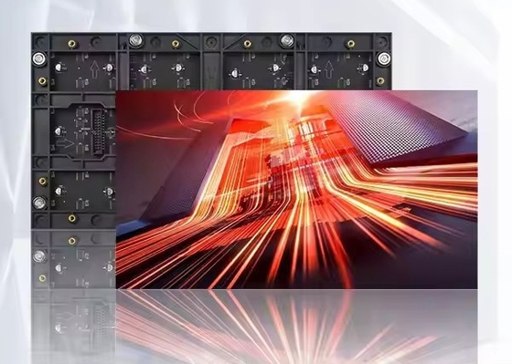 الإعلانات وحدة تأجير الألومنيوم المصبوب بالصبغ P6 معلقة غير مضغوطة شاشة HD LED