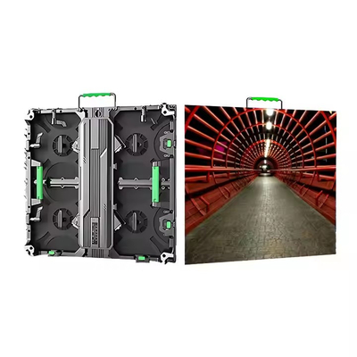 استئجار في الهواء الطلق الصب الصب الألومنيوم RGB شاشة LED P3.91 مضادة للماء متعددة الشاشة HD مرنة SMD DC5V