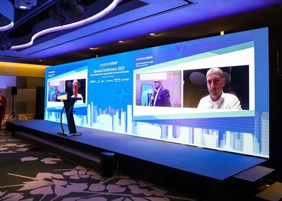 شاشة HD الإيجار في الهواء الطلق كامل لون شاشة LED 4mm Pixel Pitch HD مقاومة للماء