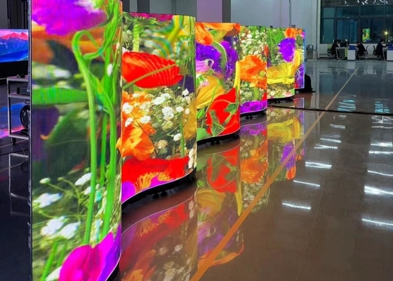 P3.91 شاشة LED ذات دقة عالية في الخارج RGB للإيجار SMD مع غطاء رقيق من الحديد / الفولاذ