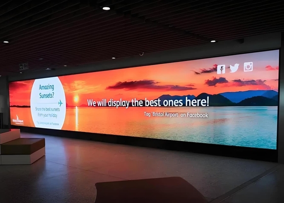 P.91 Ultra Slim Outdoor LED Screen, RGB LED Die-Cast Aluminum Screen 320mm X 160mm الحجم: