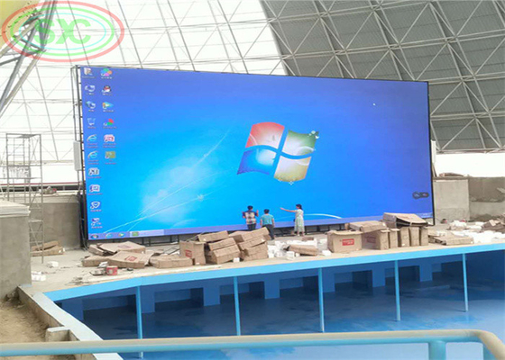 شاشة الألومنيوم المصبوب الميت P6 للخارج مقاومة للماء كامل لون شاشة عرض LED 6mm Pitch Billboard الإيجار