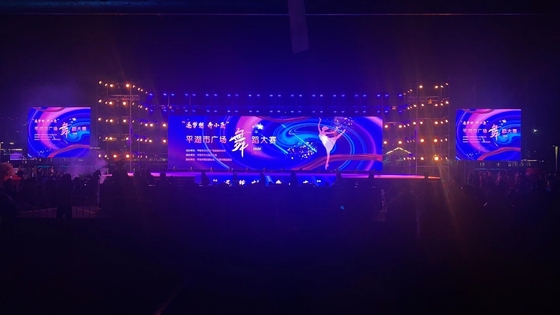تركيب الإيجار وحدات LED 32x16 شاشة P5 مكعب شاشة LED خارجية مقاومة للماء HD