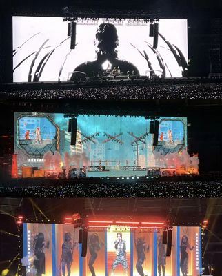 1R1G1B لوحة الإعلانات الداخلية 160000 بكسل / متر مربع P2.5 LED Digital Screen led