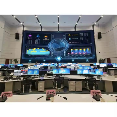 شاشة استئجار SMD LED عالية السطوع مع خزانة فولاذية ، 40،000 نقطة / متر مربع