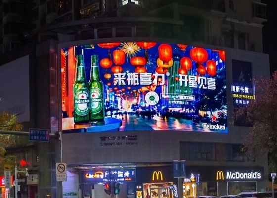 تأجير شاشة إعلانية مربعة مرنة P3.91 شاشة LED صناعية للبيع