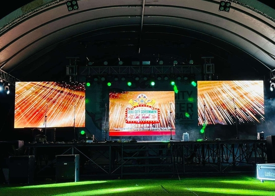 شاشة ألومنيوم مرصعة باللون الكامل LED 2500 CD / Sqm شاشة إعلانات LED الداخلية