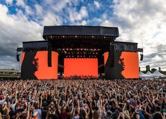 سعر جيد شاشة LED Billboard P4.81 RGB 1/13 وضع الفحص معدل تحديث عالية خزانة الألومنيوم المصبوب الانترنت
