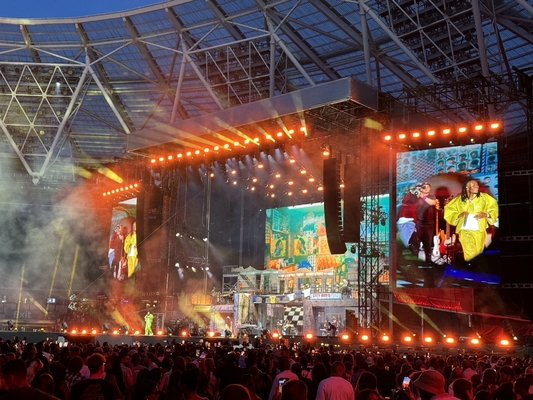 شاشة RGB الإعلانية LED P4.81 في الهواء الطلق مقاومة للماء HD IP65 غلاف الألومنيوم الصب الصب