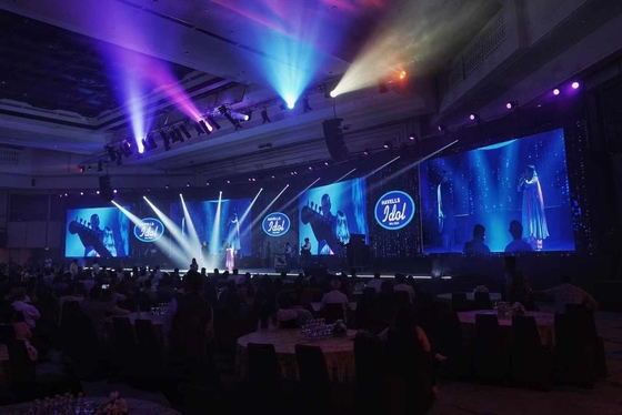 شاشة RGB الإعلانية LED P4.81 في الهواء الطلق مقاومة للماء HD IP65 غلاف الألومنيوم الصب الصب