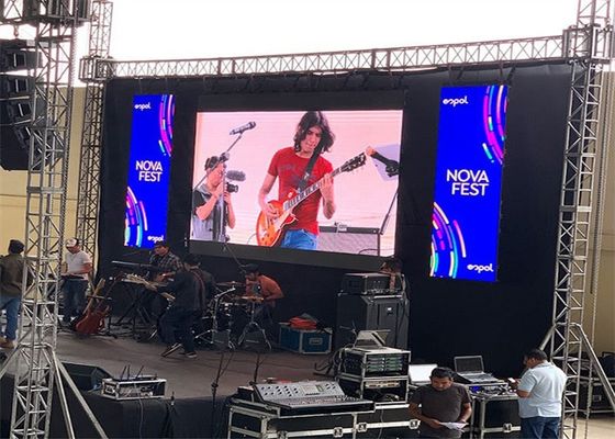 شاشة عرض إعلانات LED خارجية P10، مقاومة للماء IP65، سطوع 5000 شمعة