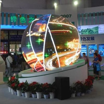 سعر جيد الخدمة الأمامية و 320 * 160mm حجم الوحدة الكرة شاشة LED لمراكز التسوق / طريقة صيانة الأحداث الانترنت