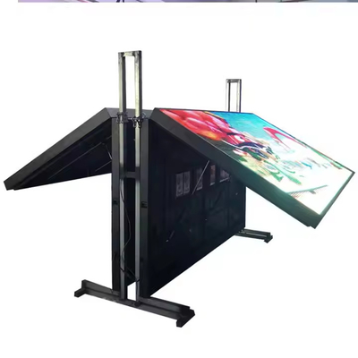 شاشة استئجار SMD LED عالية السطوع مع خزانة فولاذية ، 40،000 نقطة / متر مربع