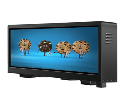 سيارة أجرة أعلى LED وجه مزدوج P5 سيارة LED العرض 96 * 32Cm مضاد للماء في الخارج LED الشاشة للإعلانات مصنع OEM حجم مخصص