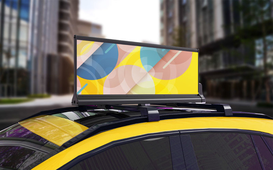 P3 سيارة أجرة في الهواء الطلق أعلى شاشة LED سقف السيارة شاشة LED للإعلانات الإشارات الرقمية والعروض