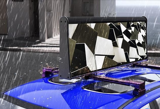 P3 سيارة أجرة في الهواء الطلق أعلى شاشة LED سقف السيارة شاشة LED للإعلانات الإشارات الرقمية والعروض