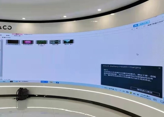 استئجار شاشة الألومنيوم المصبوب الصبغ صافية للغاية مسافة صغيرة P1.667 شاشة LED داخلية 1/30 مسح كامل اللون