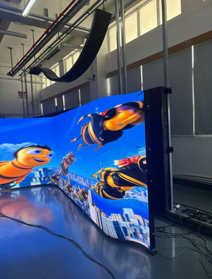 P1.25 COB شاشة LED مستأجرة في الهواء الطلق بألوان كاملة 16 بت