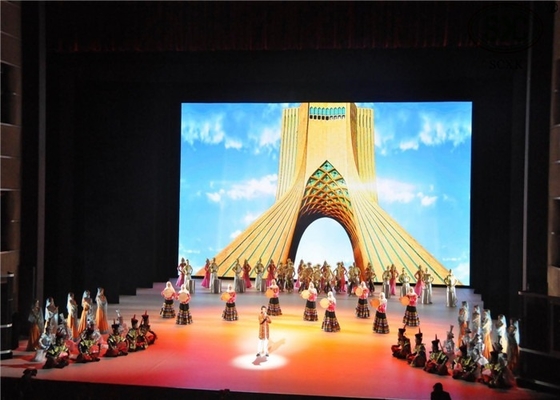 استئجار شاشة المسرح LED شاشة SMD RGB Full Color LED Display Module 256x128mm 1/4 فحص