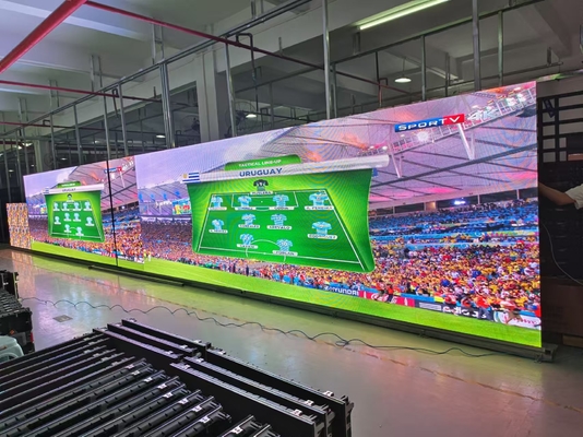 COB P1.25 داخلي المطبوعة الألومنيوم full-color LED Display الإيجار الإعلانية الشاشة الكبيرة نظام التحكم NOVA