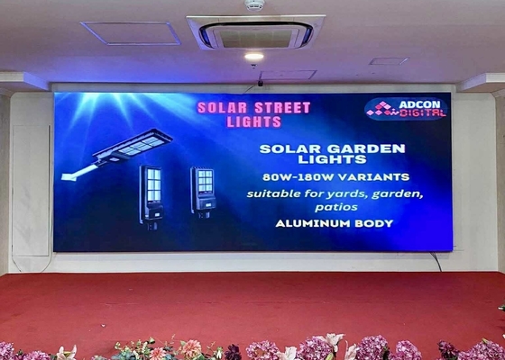 تأجير / الصب الصبغ الألومنيوم الحجرة مرحلة شاشة LED وضع مسح كبير 1/4 دقة 40 * 20mm