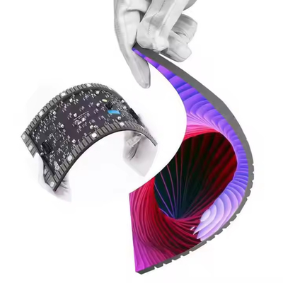 ضوء عالية ملونة كاملة SMD فيلم مرن قابلة للطي شاشة LED 3 سنوات ضمان