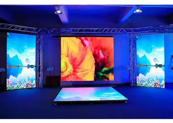 سعر جيد غسالة الألومنيوم LED Cabinet استئجار LED Display مع متوسط استهلاك 438Watt / m2 في المستودع الانترنت