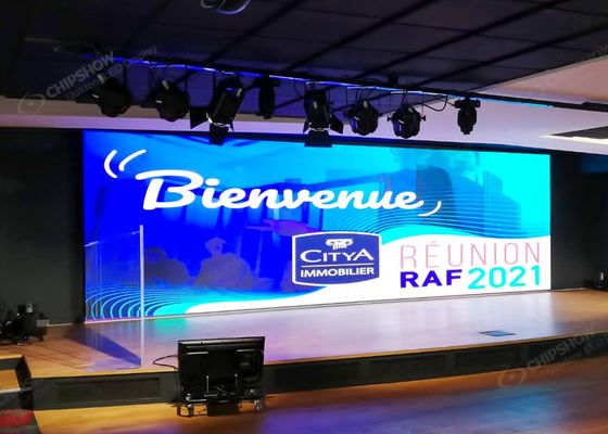 شاشة الألومنيوم ذات الصب الصمامات قابلة للتخصيص كامل اللون في الخارج LED P3.91 IP43 شاشة إعلان SMD2121