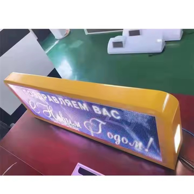 شاشة LED ذات جانب مزدوج P5 الإعلانية علامة السقف للسيارة سيارات الأجرة أعلى شاشة LED