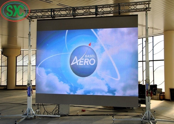 شاشة ألومنيوم المصبوب المميت خلفية HD 160x160mm P2.5 العرض LED الإيجار