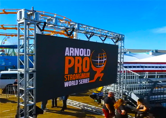 P3.91 في الهواء الطلق Full Color SMD LED Rental Screen توفير الطاقة 3 سنوات ضمان