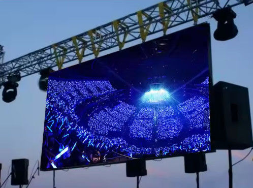 شاشة حائط فيديو LED بألوان كاملة P8 Event Rental مع سطوع عالي وحجم الخزانة 640 * 640mm / 960 * 960mm رقاقة Epistar LED