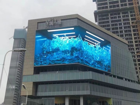 ناشيونستار للخارج كامل اللون P10 شاشة LED للتركيب الثابتة مقاومة للماء وارتفاع سطوع الجدار الإعلاني الفيديو