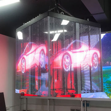 سعر جيد عنصر شاشة LED شفافة جدار فيديو LED شفاف مع نوع SMD2121 الانترنت