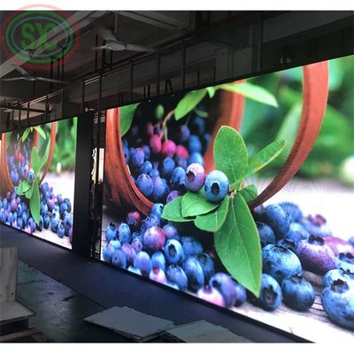 شاشة LED خارجية ملونة بحجم شاشة مخصص مع عمر افتراضي 100000 ساعة وحجم وحدة 250 * 250 مم