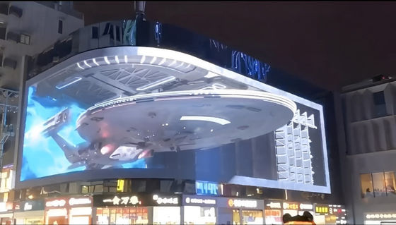 شاشة LED ذات لون كامل في الهواء الطلق P8 جدار فيديو عالي الوضوح للإعلانات في الهواء الطلق مع حياة 50000 ساعة