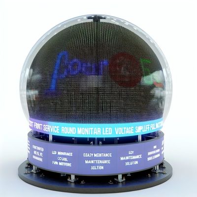 شاشة LED دائرية للخدمة الأمامية بجهد 5 فولت تيار مستمر تبسط حلول الصيانة