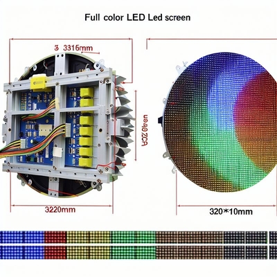 شاشة DC5V الكهرباء الكرة LED مع 320 * 160mm حجم الوحدة و Epistar LED رقاقة