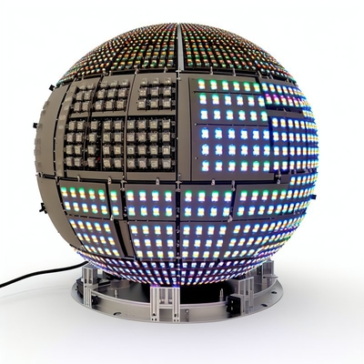 Epistar LED Chip Powered Sphere LED Screen مع شهادة ISO و IP43 مقاوم للماء