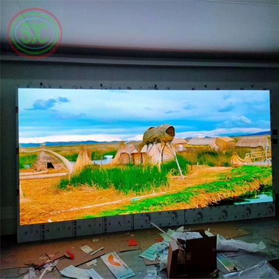 320 * 160mm حجم الوحدة عرض LED ملون كامل داخلي 640 * 640mm حجم الخزانة للإعلانات الداخلية