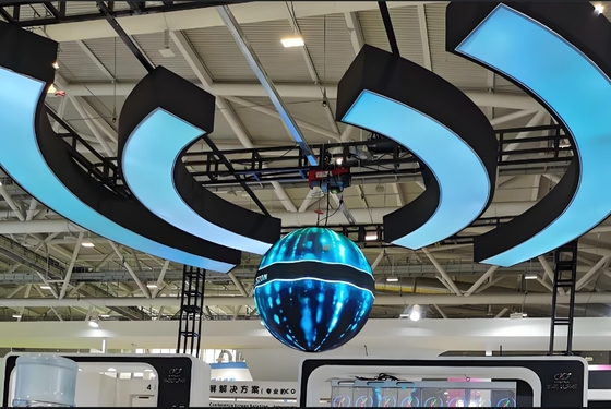 احصل على أفضل شاشة LED مستديرة مع وحدة طريقة الصيانة الخدمة الأمامية الحجم 320 * 160mm