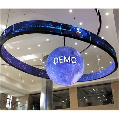سعر جيد 320 * 160mm حجم الوحدة كرة شاشة LED لمعرض الفيديو / النص / الصورة متعددة الوظائف الانترنت