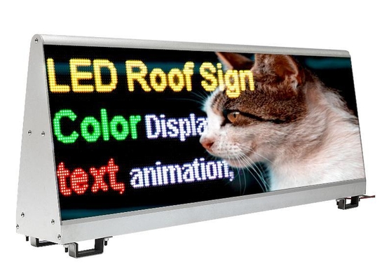 لوحة إعلانات LED للسيارة قابلة للتخصيص مع شاشة بدقة 192*64 نقطة