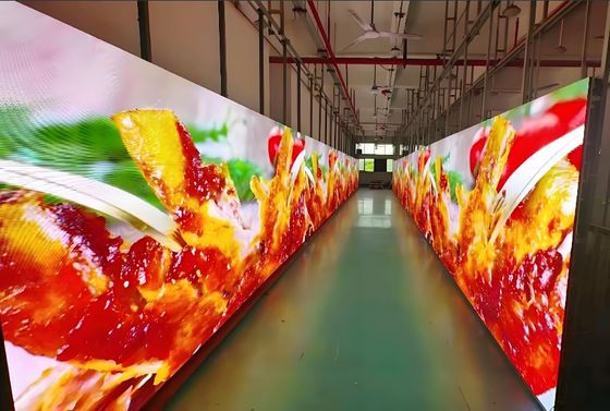 سعر جيد حجم الخزانة 600*337.5 مم شاشة LED مثبتة بالغراء الانترنت