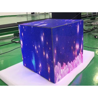 Indoor 6 Sides Smd3535 2000nits Cube LED Video Wall P3.91mm For DJ Stage